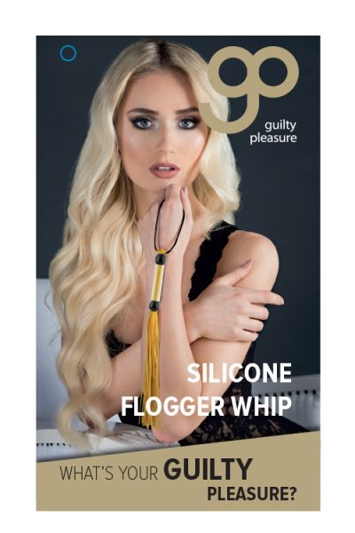 Флогер GP SILICONE FLOGGER WHIP YELLOW