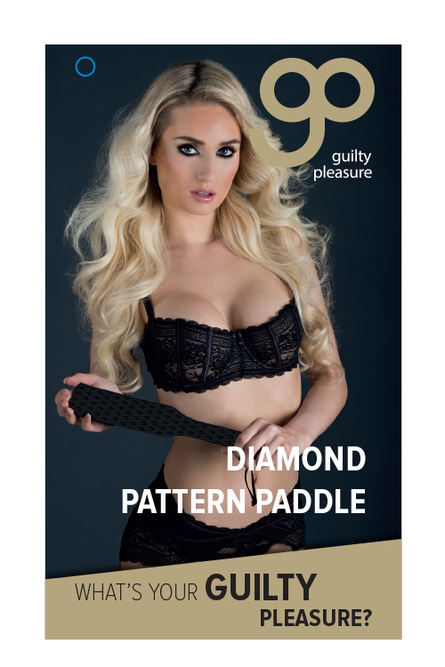 Шлепалка с узором GP SILICONE DIAMOND PATTERN PADDLE