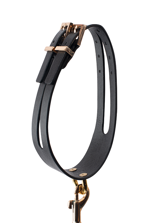 Повідець з нашийником GP PREMIUM COLLAR LEASH SET BLACK