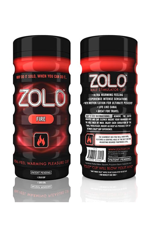 Мастурбатор в колбе Zolo Fire Cup, Red
