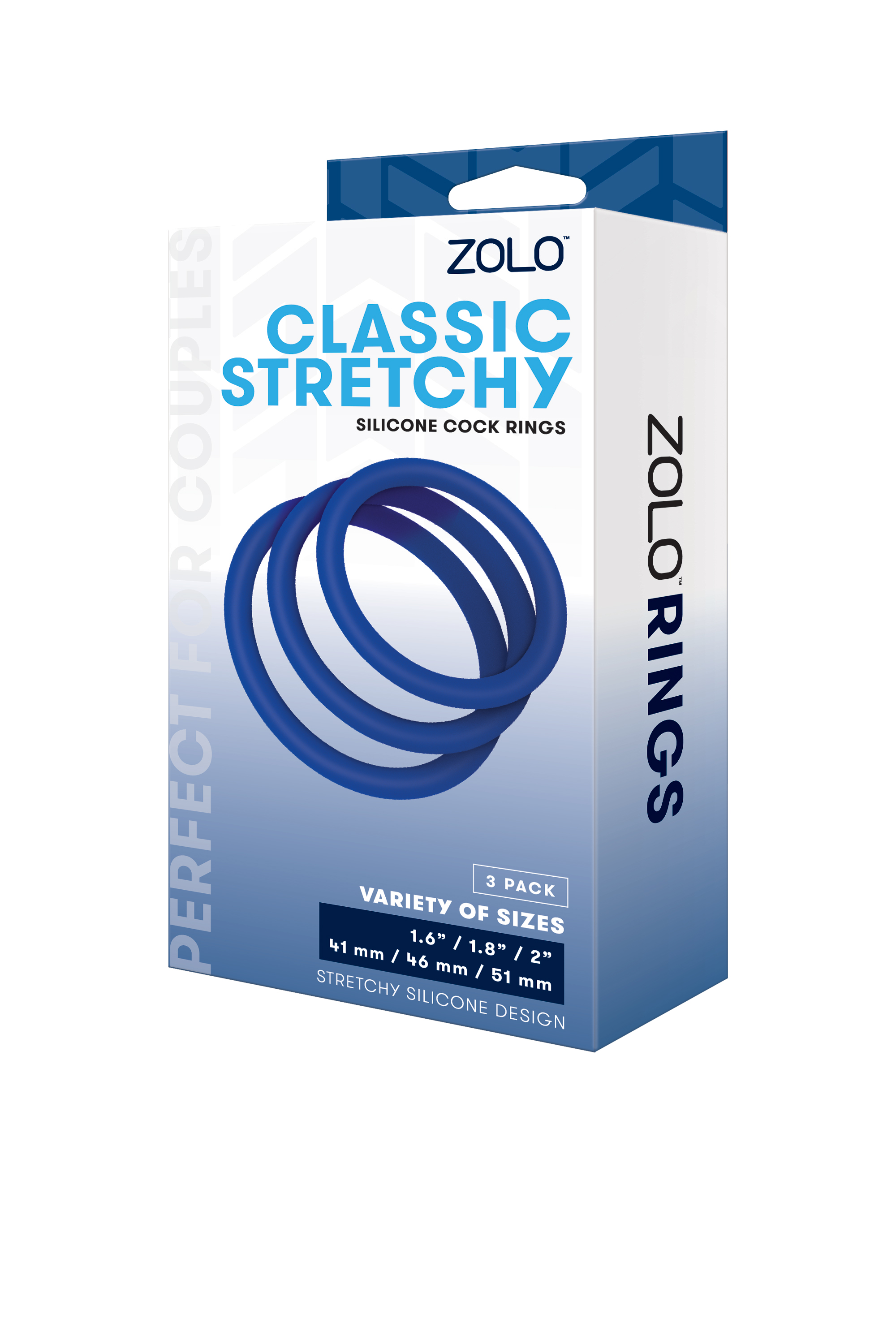 Набор эрекционных колец ZOLO CLASSIC STRETCHY SILICONE COCK RING