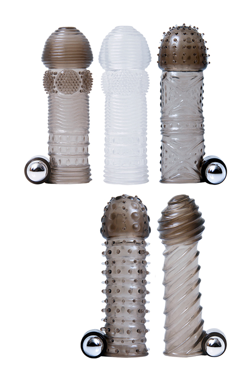 Набір насадок на член із вібрацією A&E VIBRATING PENIS SLEEVE KIT