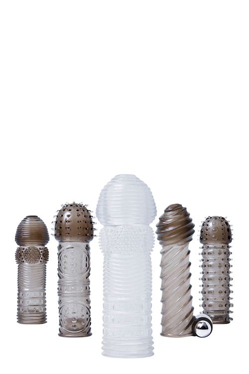 Набір насадок на член із вібрацією A&E VIBRATING PENIS SLEEVE KIT
