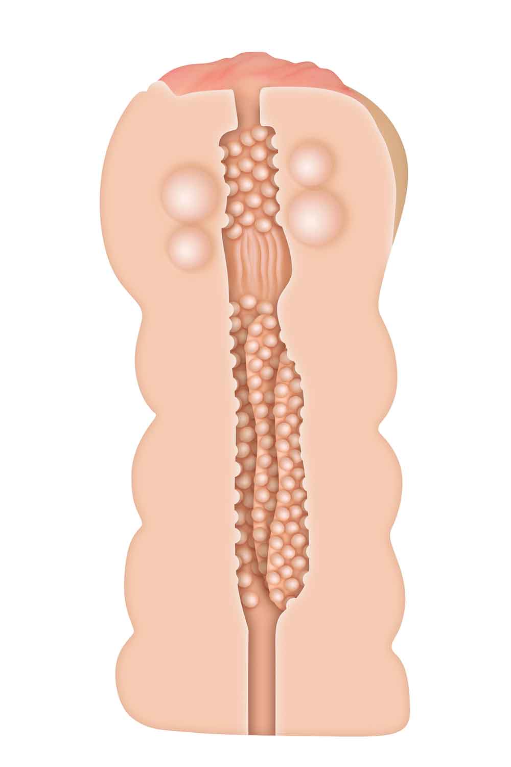 Мастурбатор із внутрішніми кульками A&E ADAMS TIGHT STROKER MASSAGE BEADS