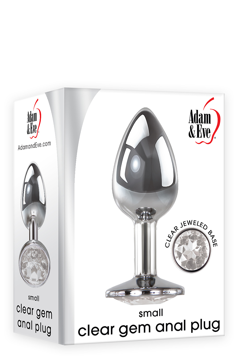 Анальна пробка із каменем A&E CLEAR GEM ANAL PLUG SMALL