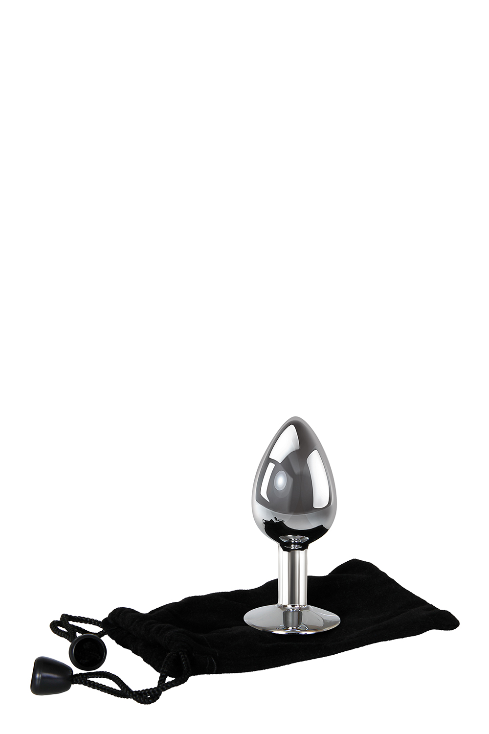 Анальний плаг з каменем A&E CLEAR GEM ANAL PLUG MEDIUM