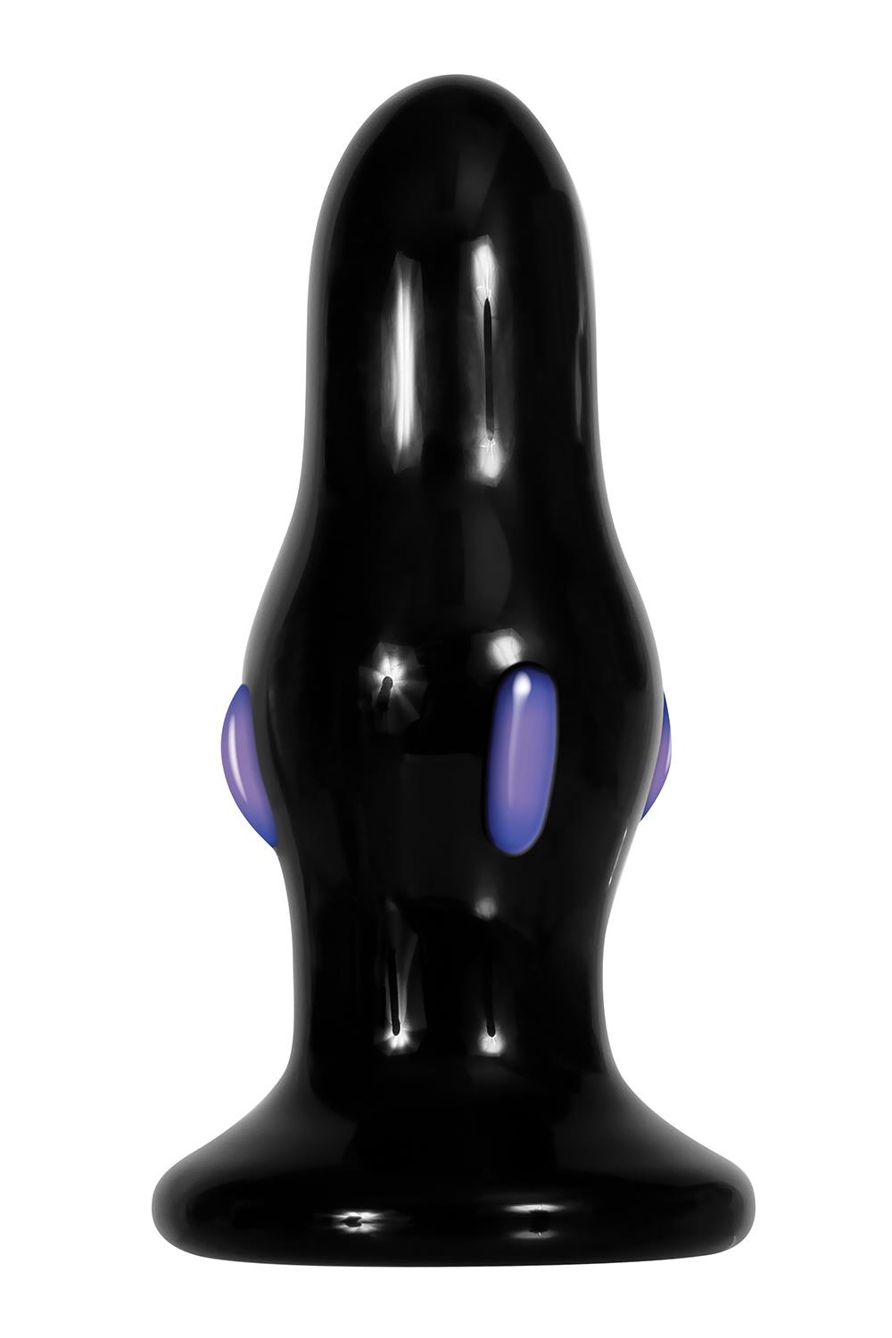 Анальна пробка скляна з вібрацією A&E REAR ROCKER VIBRATING GLASS ANAL PLUG