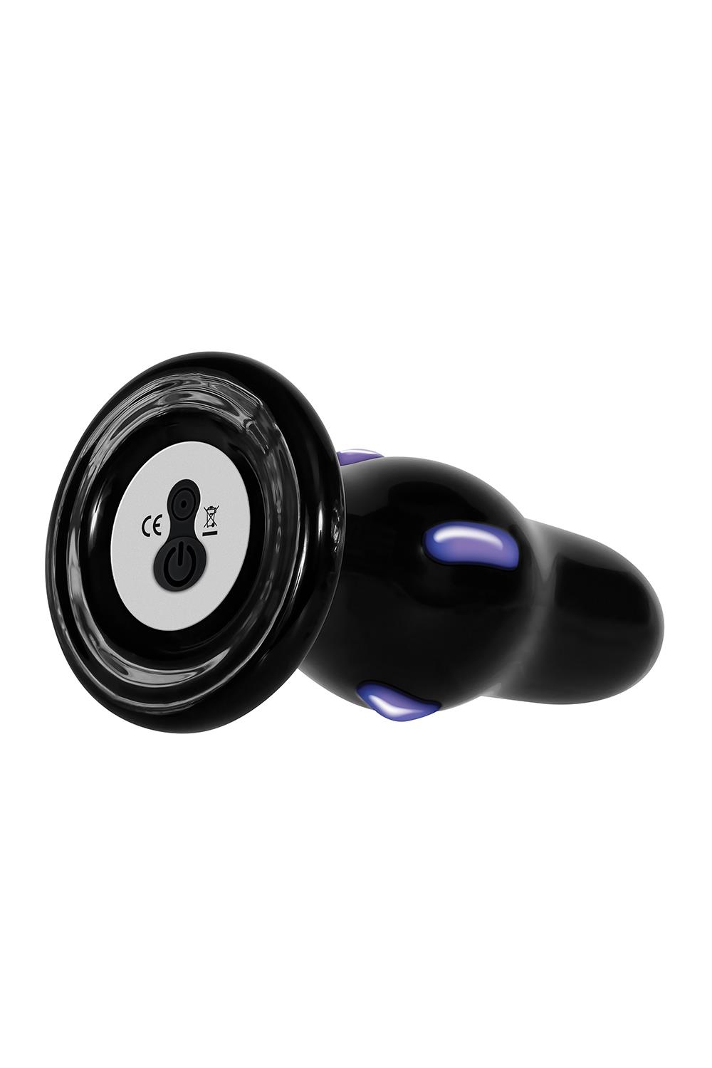 Анальна пробка скляна з вібрацією A&E REAR ROCKER VIBRATING GLASS ANAL PLUG