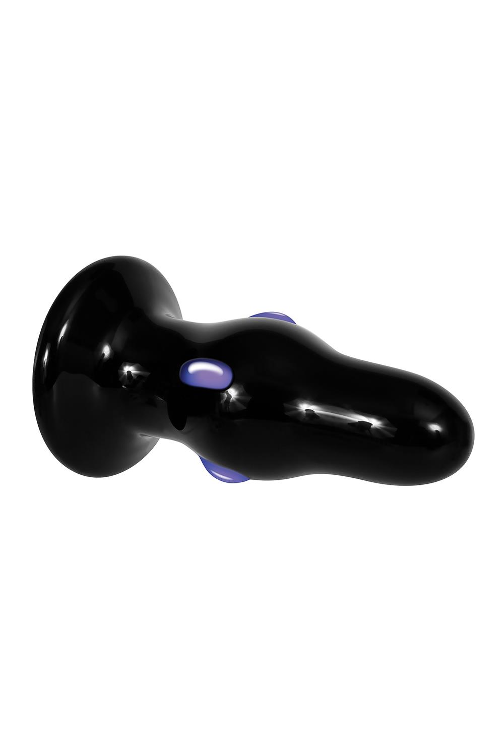 Анальна пробка скляна з вібрацією A&E REAR ROCKER VIBRATING GLASS ANAL PLUG