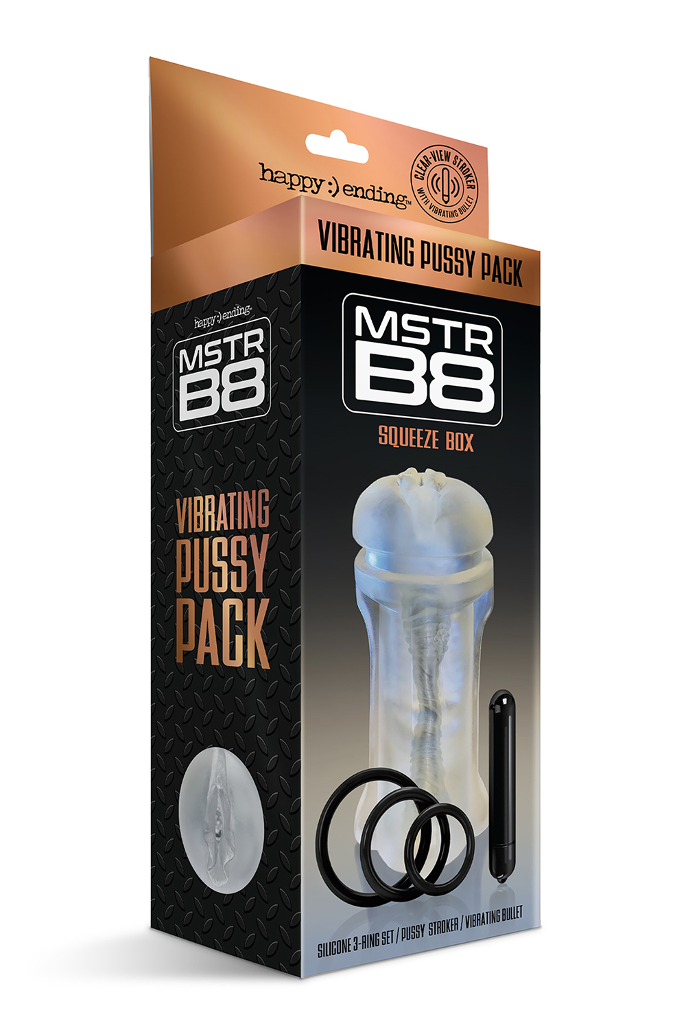 МАСТУРБАТОР HAPPY ENDING MSTR B8 VIBRATING PUSSY PACK SQUEEZE BOX FIVE PC KIT
