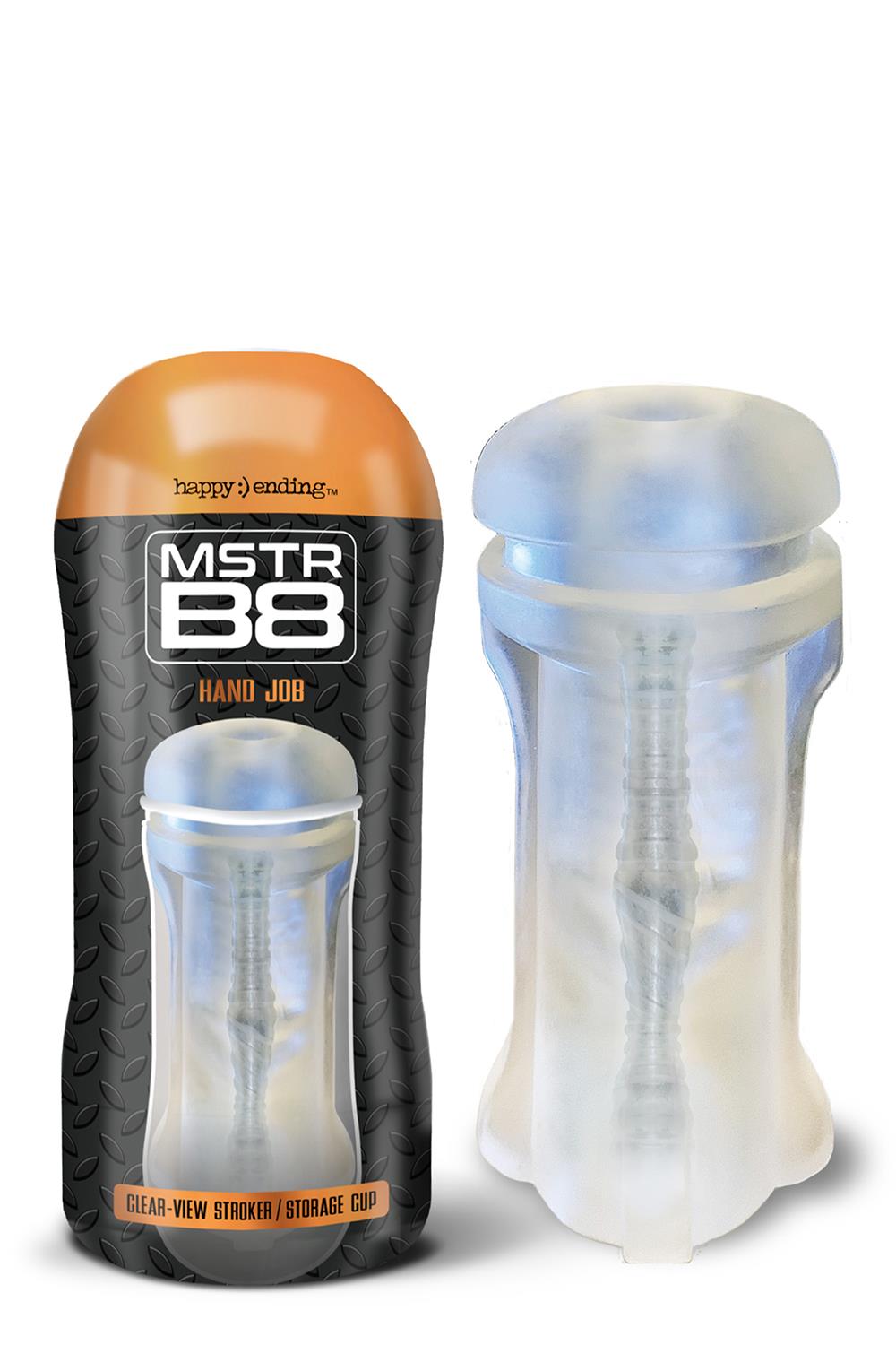МАСТУРБАТОР АНУС У КОЛБІ HAPPY ENDING MSTR B8 IN THE CLEAR-VIEW STROKER CUP HAND JOB