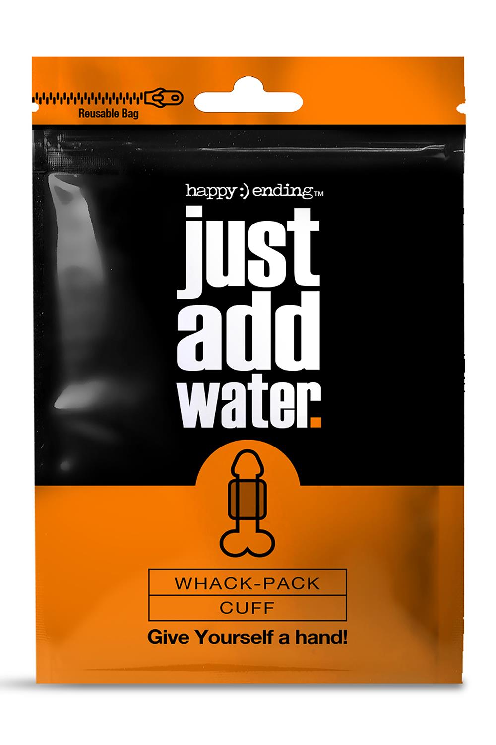 Мастурбатор рельєфний, що самозмащується Global Novelties Just Add Water Whack Pack Cuff, білий