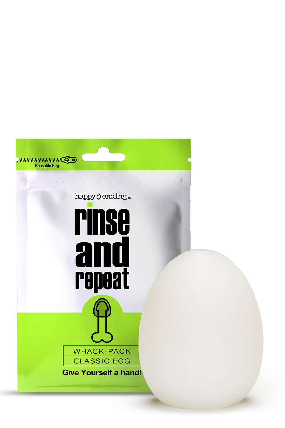 МАСТУРБАТОР ЯЙЦЕ HAPPY ENDING RINSE AND REPEAT WHACK PACK EGG