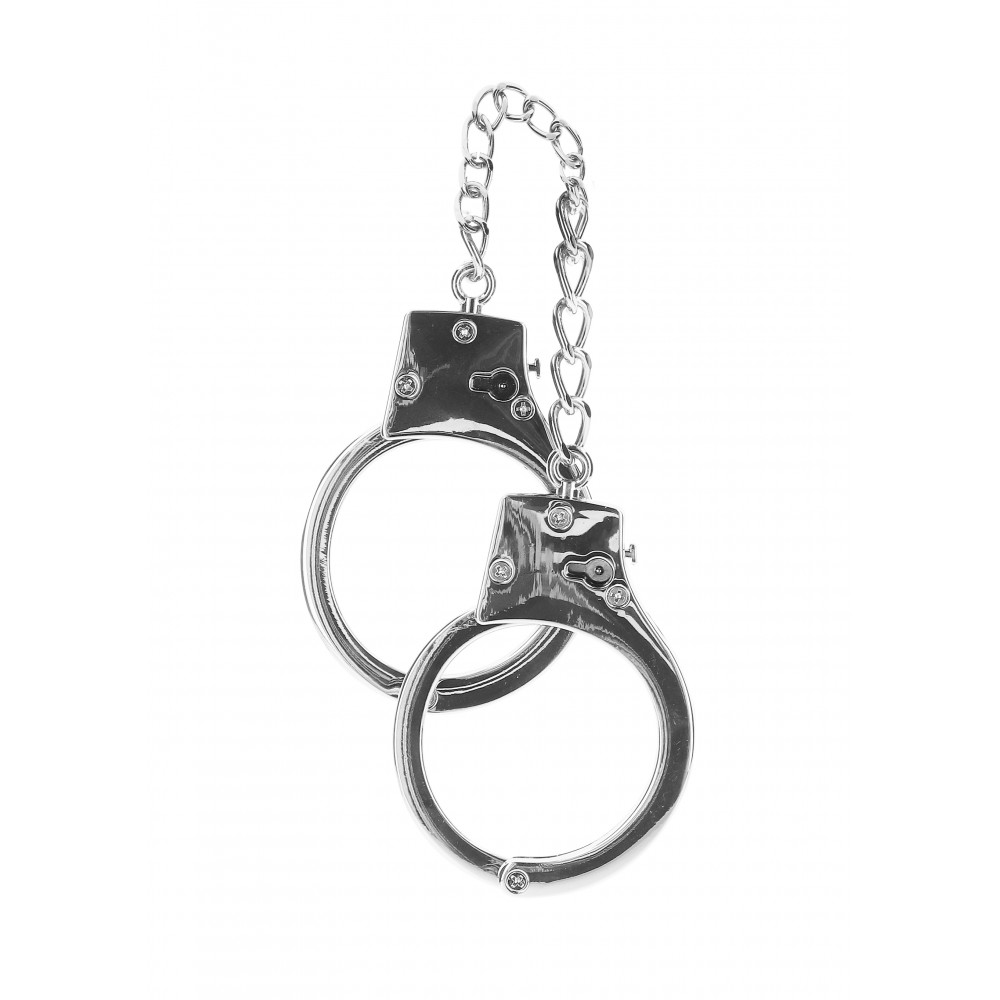 Наручники для БДСМ практик Taboom Luxury Bondage Essentials металеві, срібні