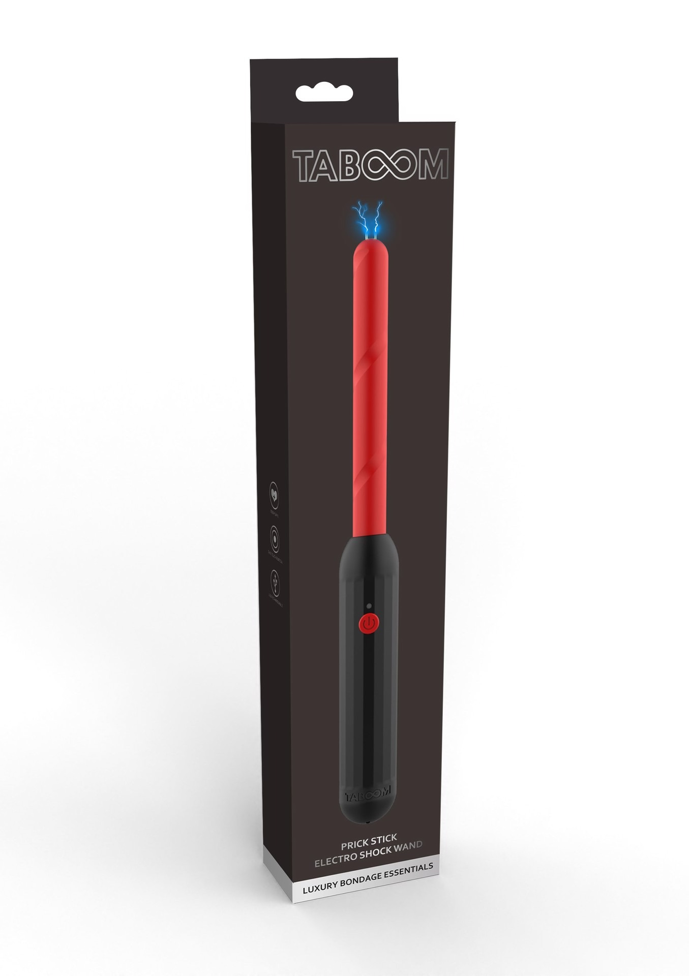Електростимулятор Стік Taboom Prick Stick Electro Shock Wand червоно-чорний, 34 см