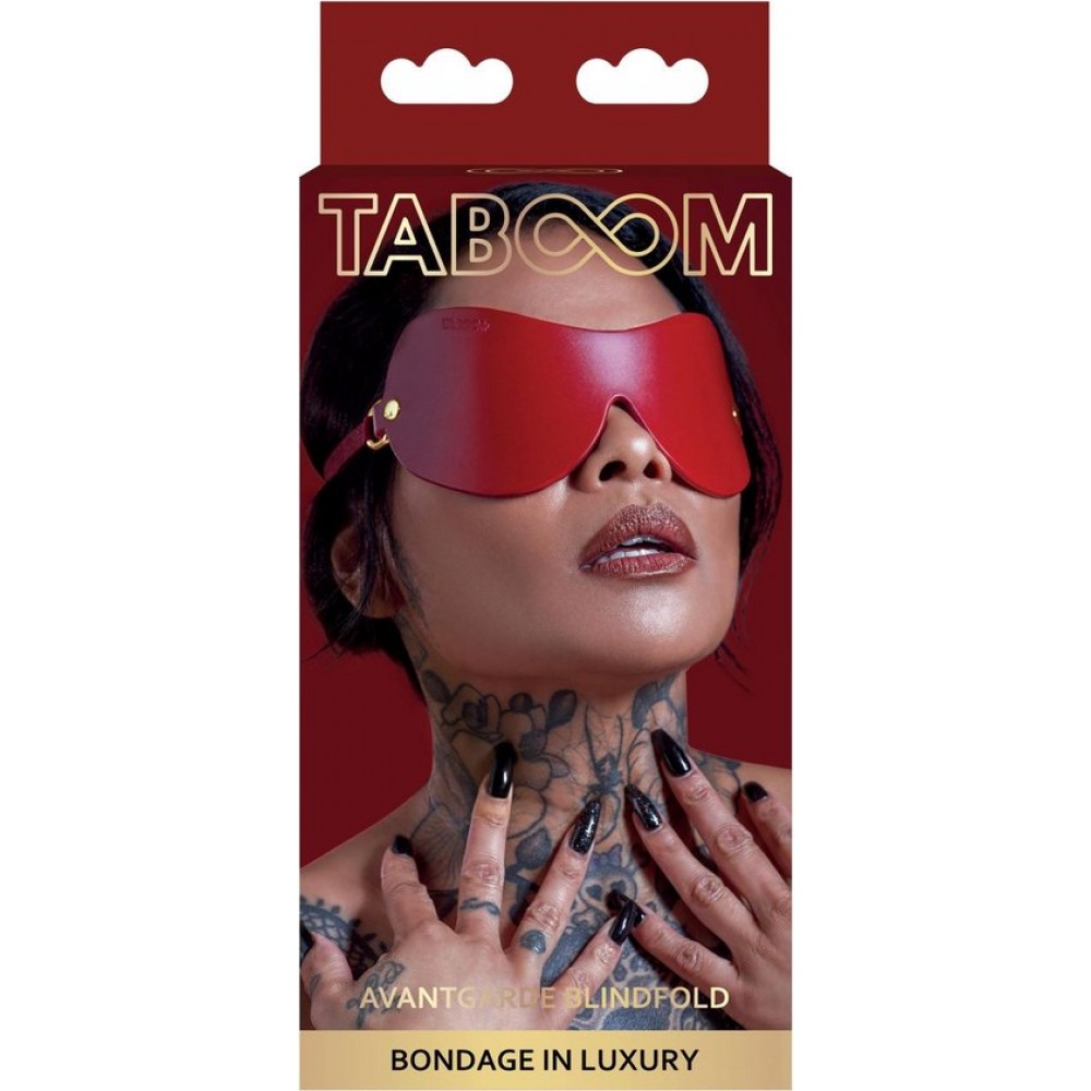 Маска із закритими очима Taboom, червона