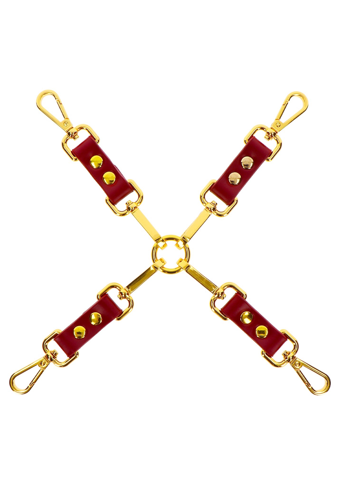 Хрестоподібний фіксатор Taboom Bondage In Luxury Hogtie, червоний