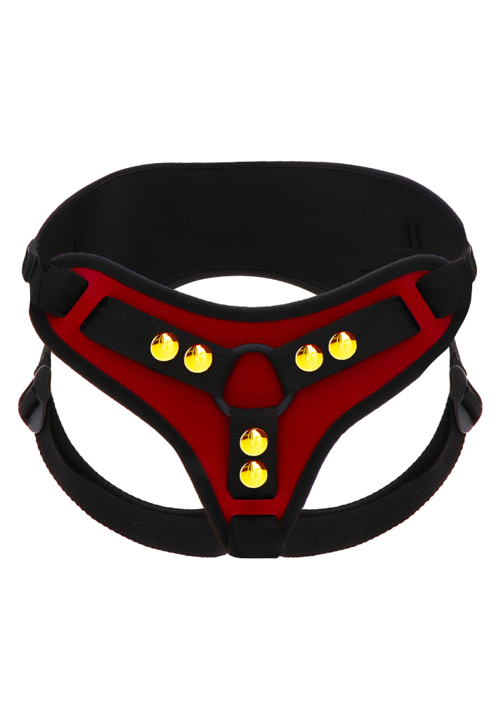 Трусики для страпона Taboom Bondage in Luxury с кольцевым креплением, красные