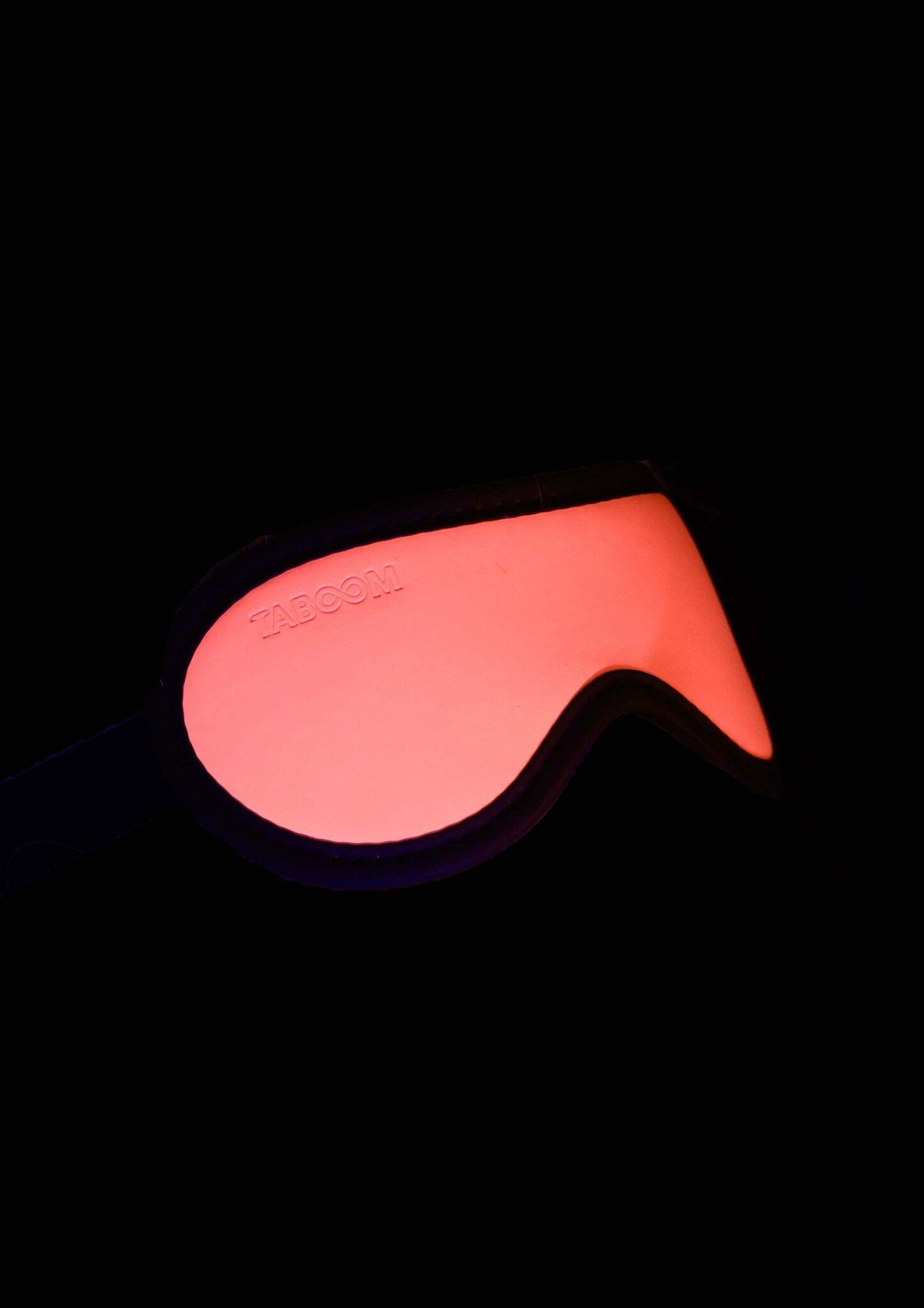 Маска на очі, що світиться у темряві Taboom Blindfold рожево-чорна