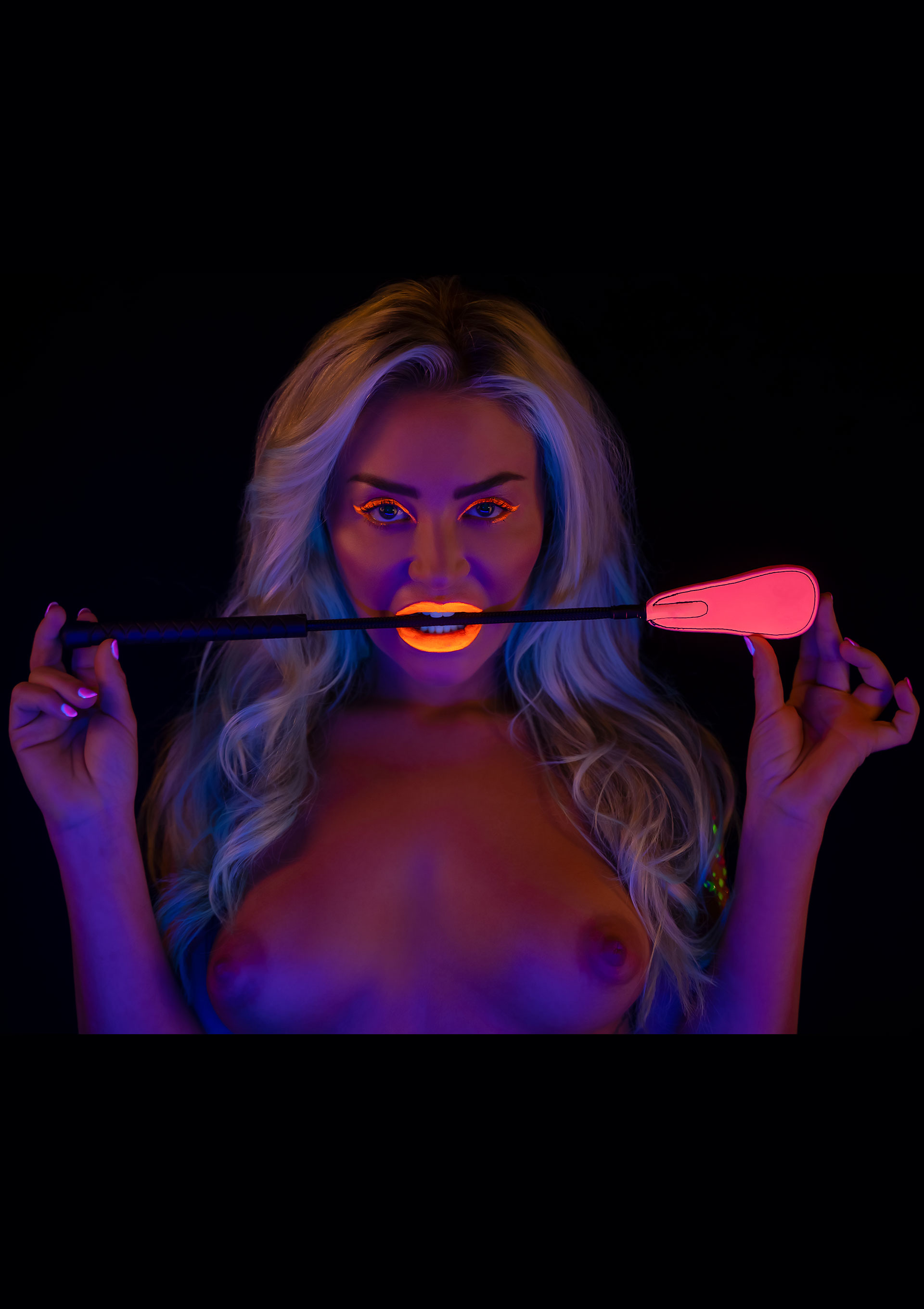 Стек Taboom Glow In the Dark, світиться в темряві, рожево-чорний, 49 см