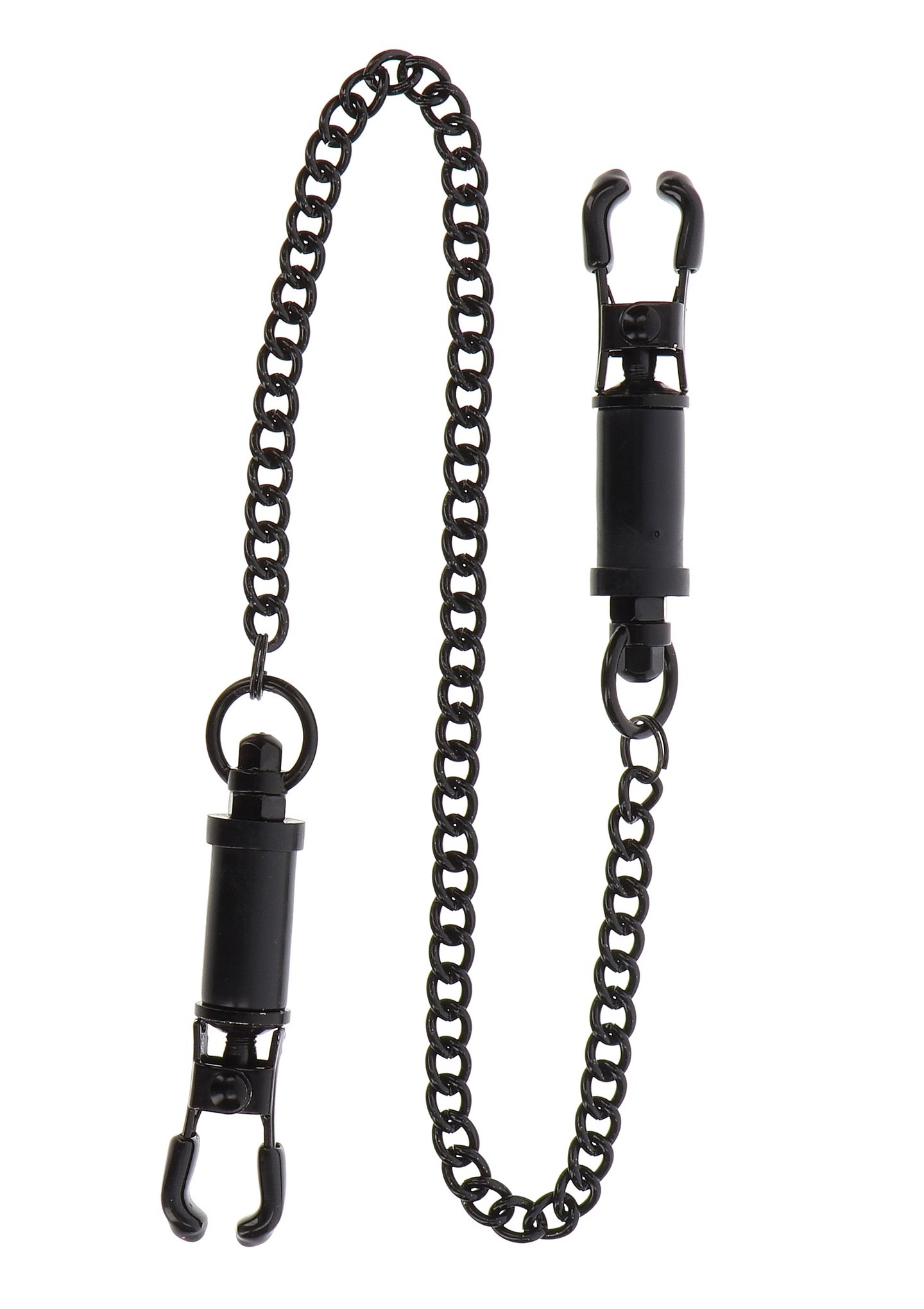 Затискачі на соски Taboom Nipple Play Heavy Duty Adjustable Clamps з чорним ланцюжком