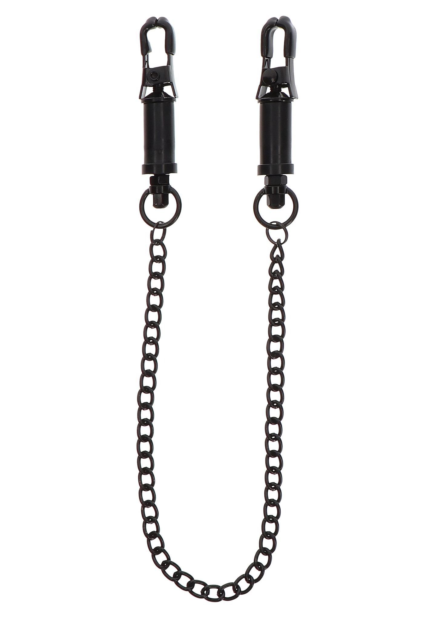 Затискачі на соски Taboom Nipple Play Heavy Duty Adjustable Clamps з чорним ланцюжком