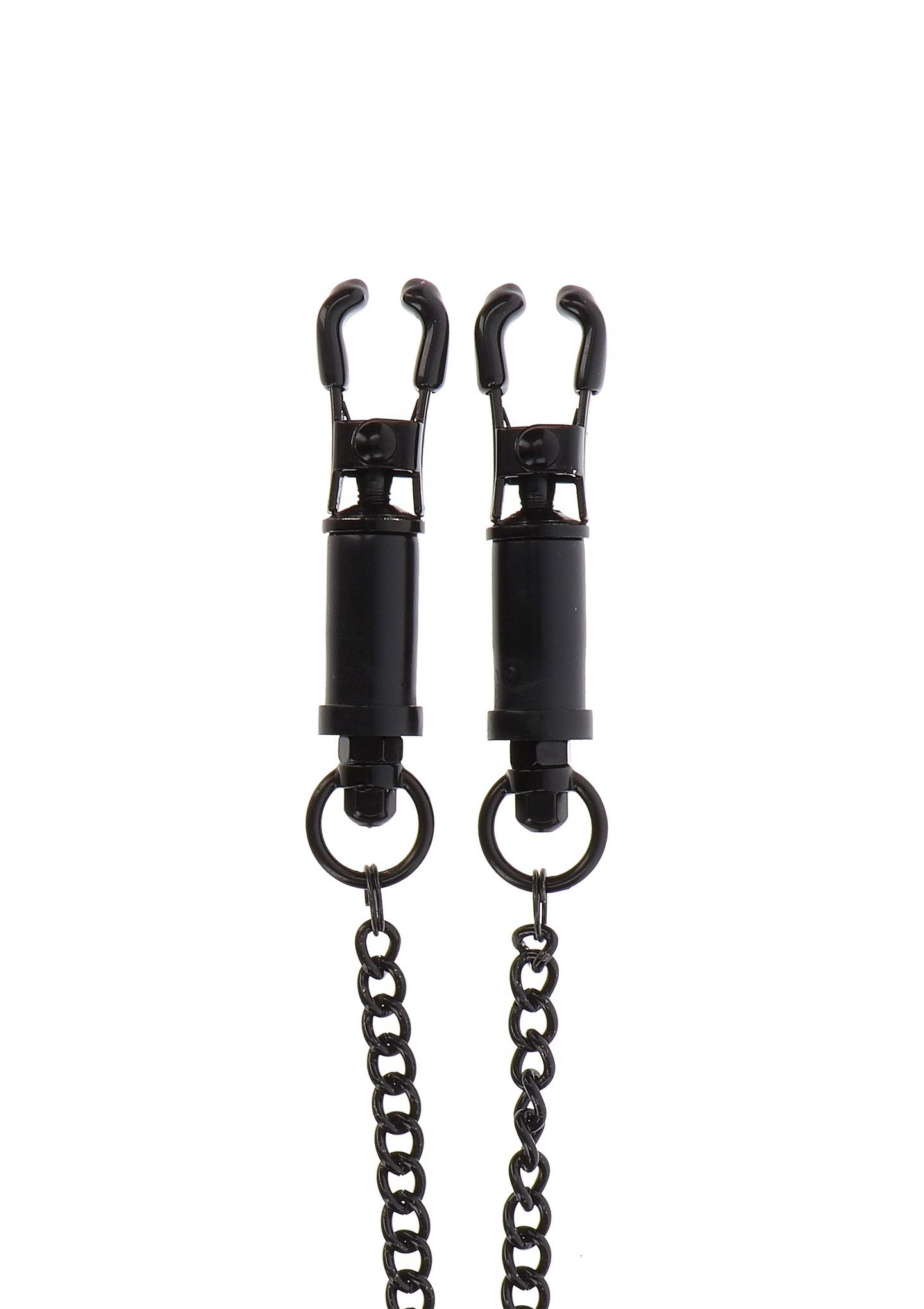 Затискачі на соски Taboom Nipple Play Heavy Duty Adjustable Clamps з чорним ланцюжком