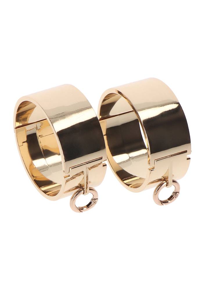 Наручники Slave Wrist Cuffs TABOOM, металеві, золотисті