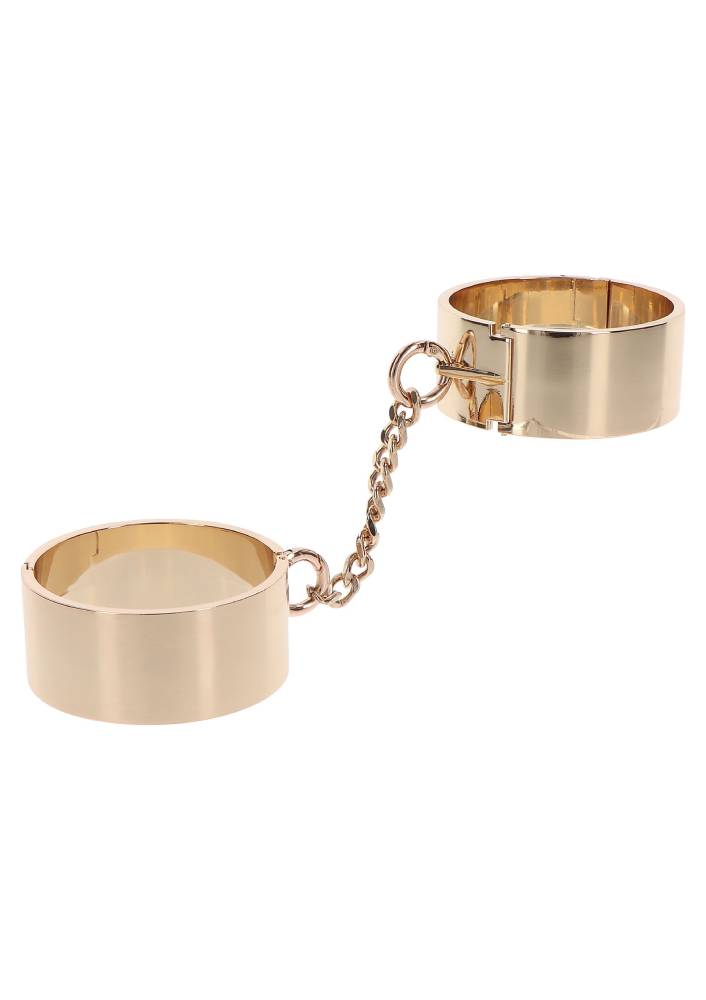 Наручники Slave Wrist Cuffs TABOOM, металеві, золотисті