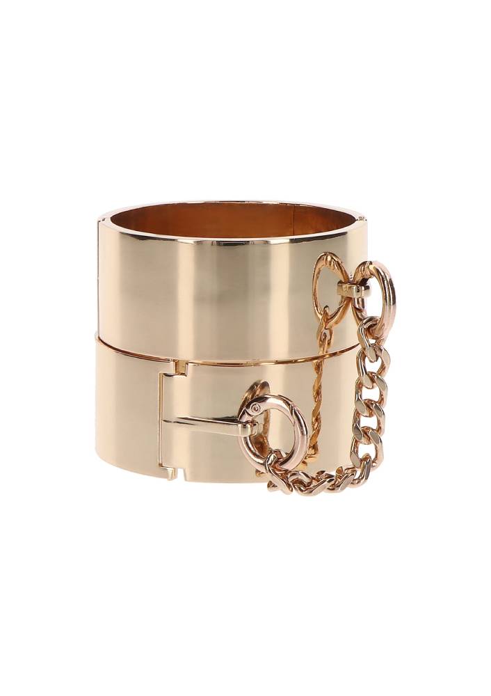 Наручники Slave Wrist Cuffs TABOOM, металеві, золотисті