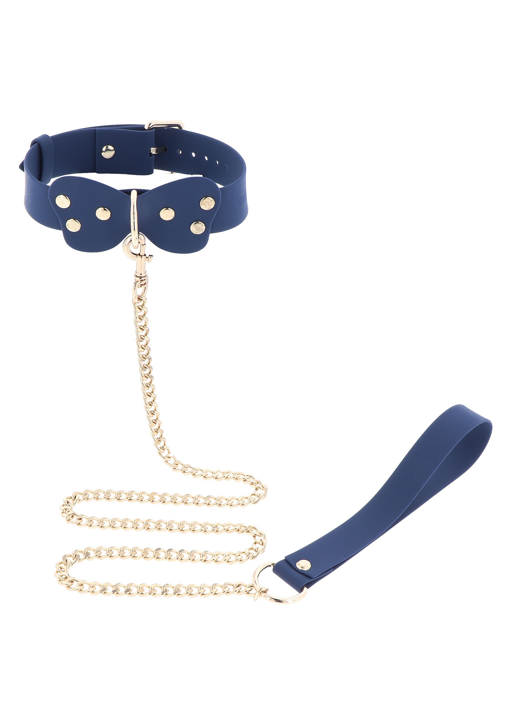 Силиконовый ошейник и поводок Taboom Silicone Supreme, синий