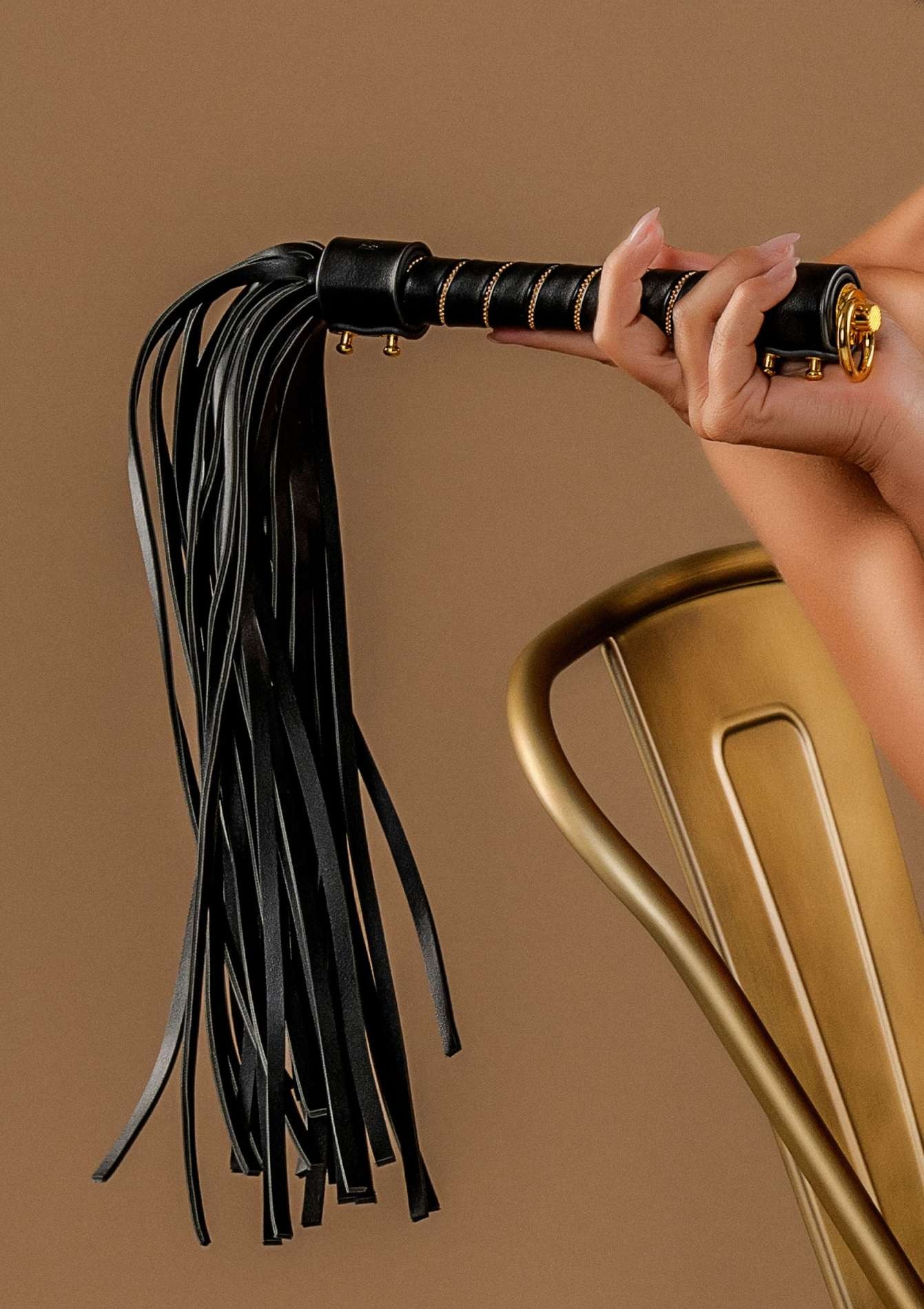 Флогер TABOOM Studded Whip, чорний, 54 см
