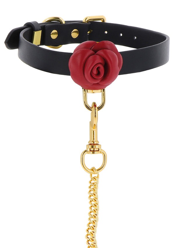 Ошейник с поводком Taboom Wild Roses Collar & Leash с декоративными розами