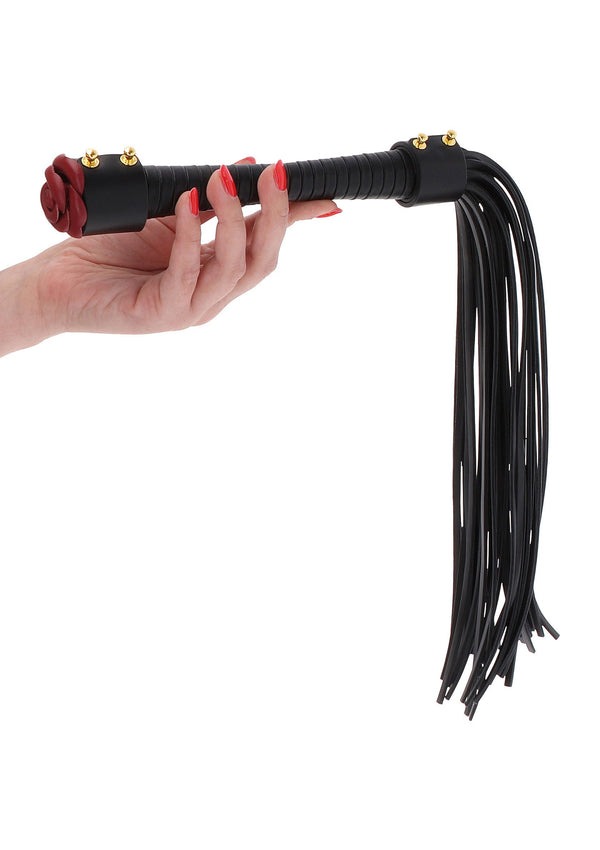 Флоггер Taboom Wild Roses Whip с декоративной розой на рукоятке
