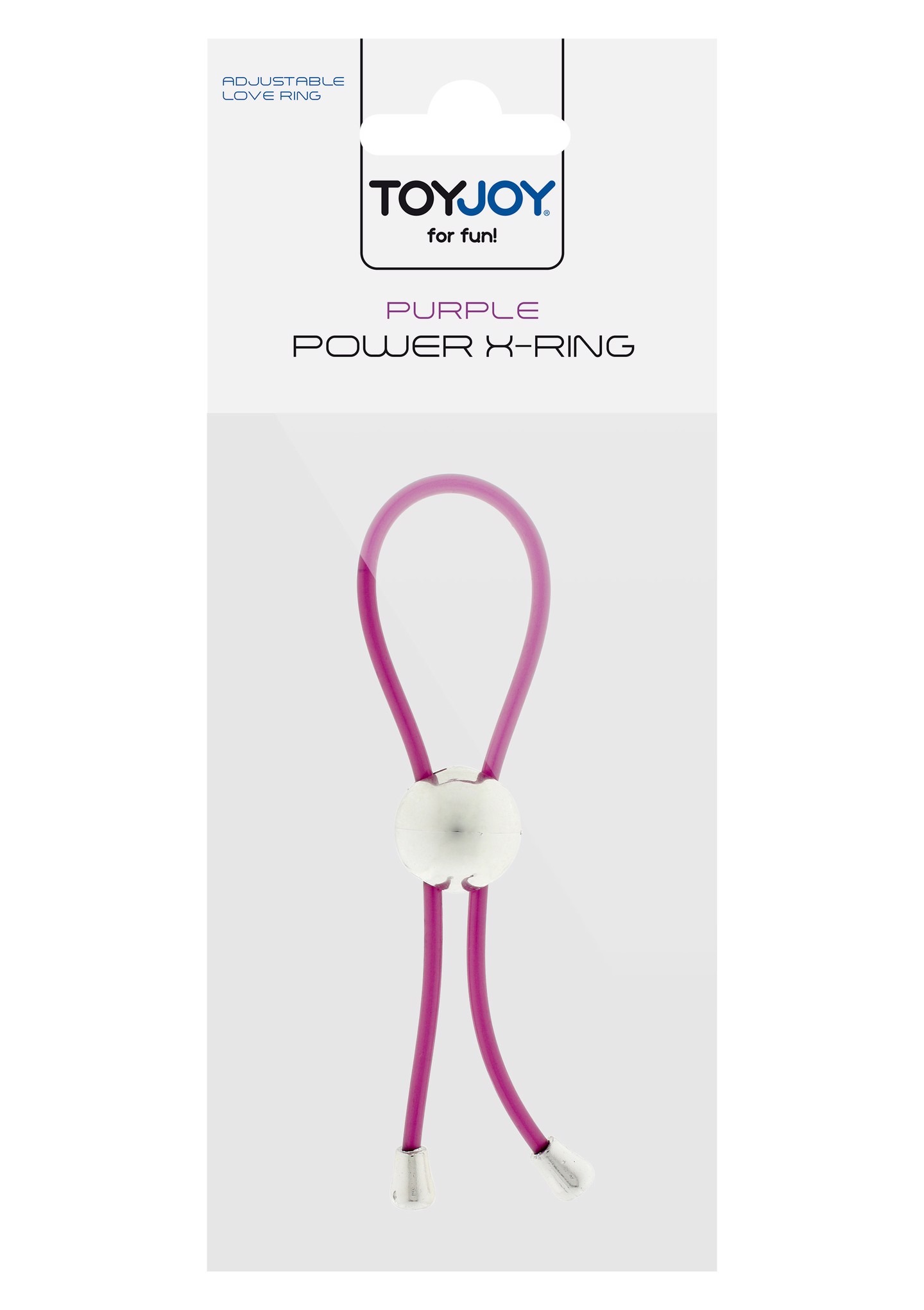 Эрекционное кольцо Toy Joy Power X Ring с регулируемой утяжкой, фиолетовый