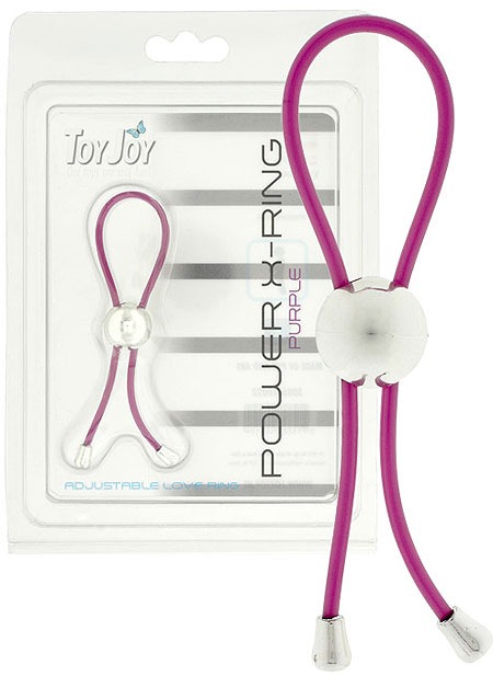 Эрекционное кольцо Toy Joy Power X Ring с регулируемой утяжкой, фиолетовый