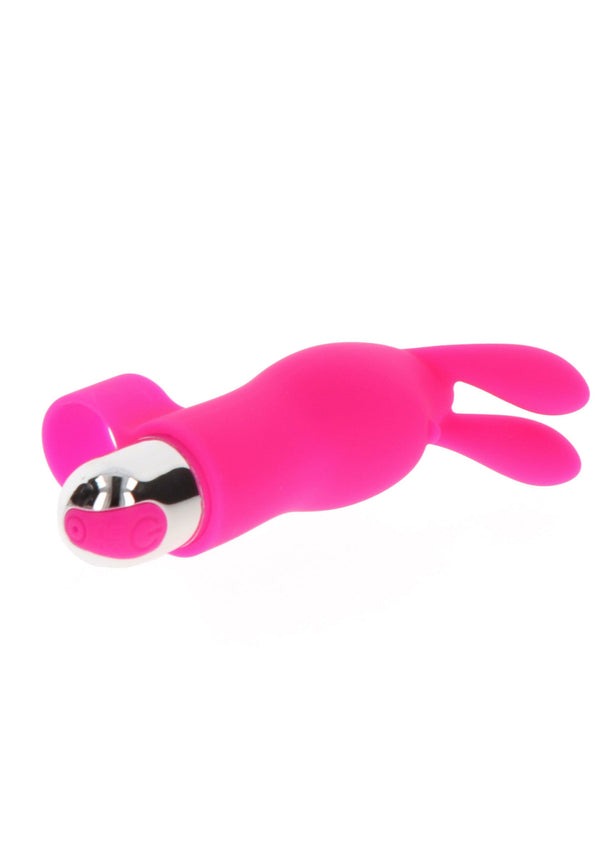 Вибратор на палец для клитора в виде кролика Toy Joy Bunny Pleaser Rechargeable розовый