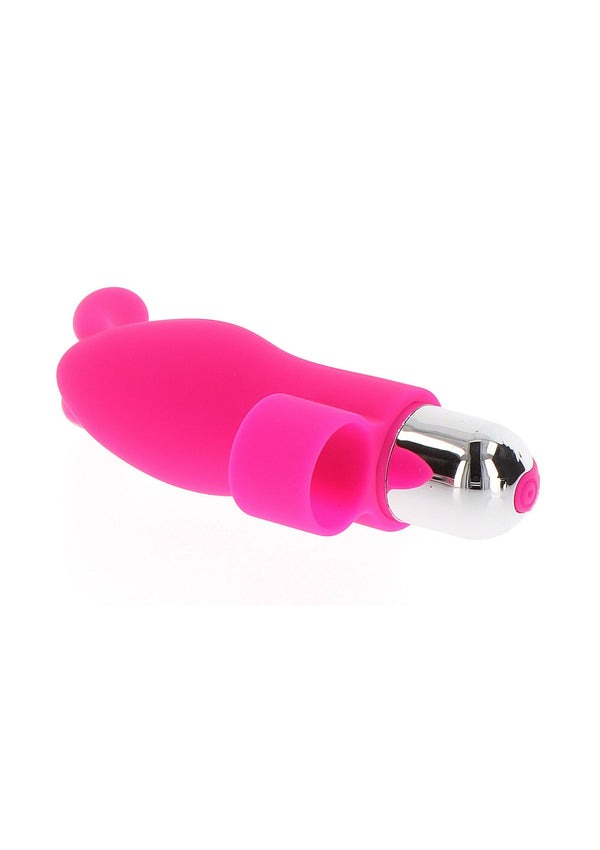 Вибратор на палец для клитора в виде кролика Toy Joy Bunny Pleaser Rechargeable розовый