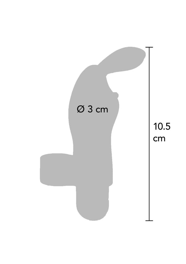 Вибратор на палец для клитора в виде кролика Toy Joy Bunny Pleaser Rechargeable розовый