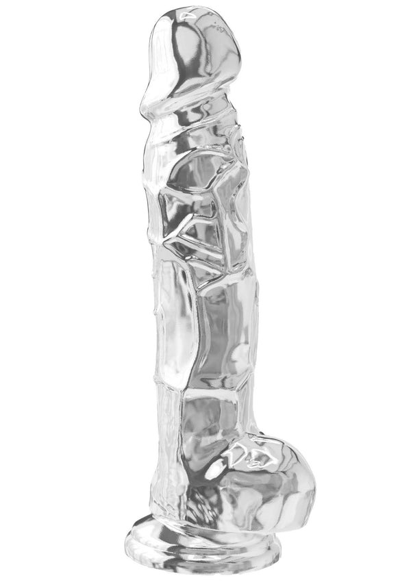 Фаллоимитатор реалистичный Toy Joy Get Real Clear на присоске, прозрачный