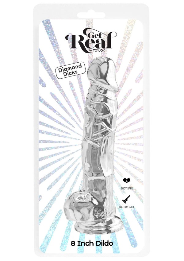 Реалістичний фалоімітатор Toy Joy Get Real Clear на присосці, прозорий