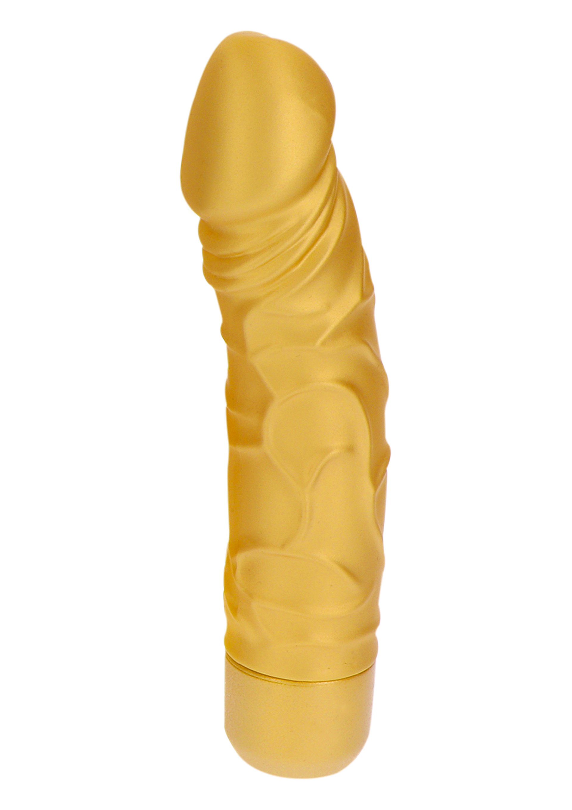 Вібратор реалістичний Gold Dicker, золотистий