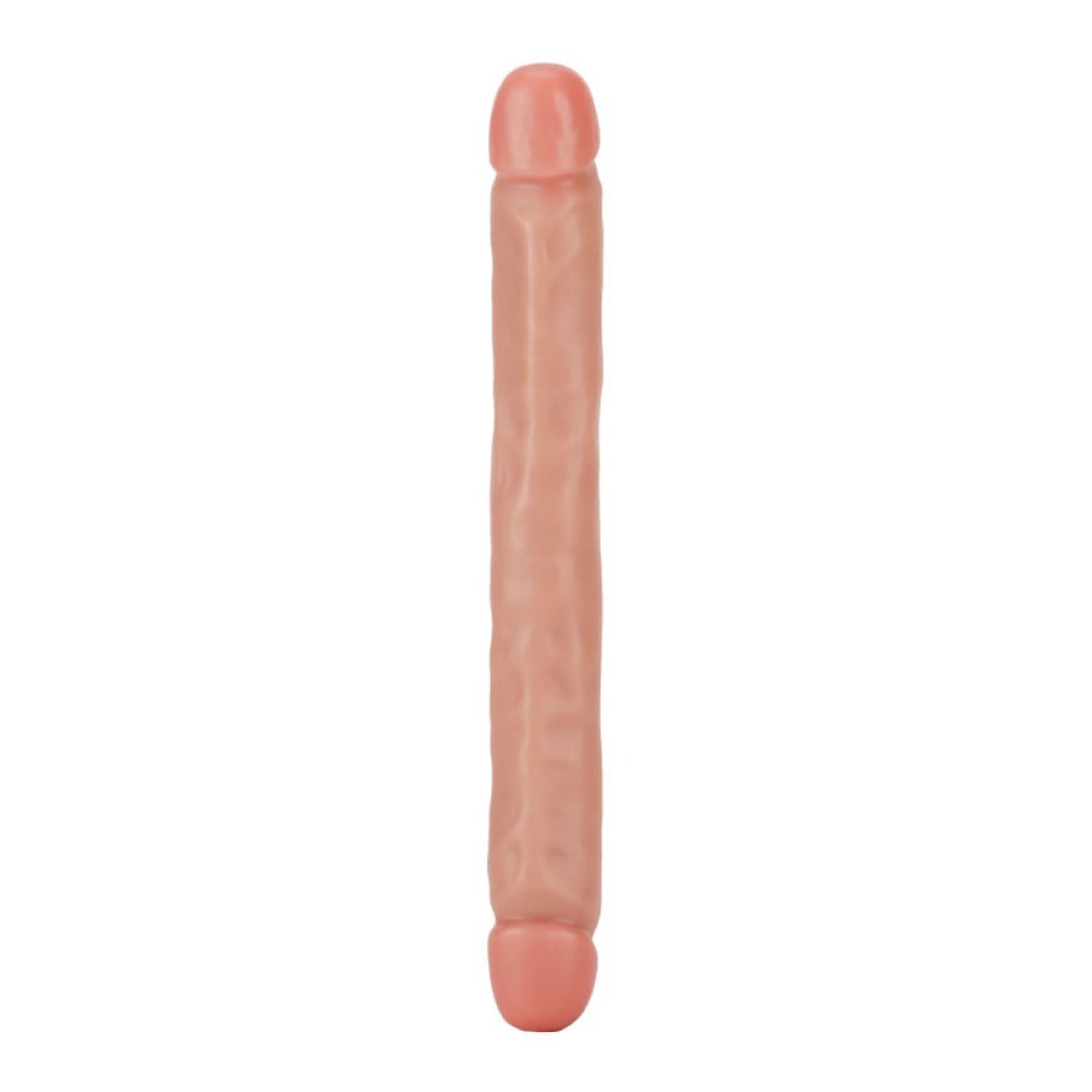 Фалоімітатор двосторонній ToyJoy RealFeel Jr.Double Dong, бежевий