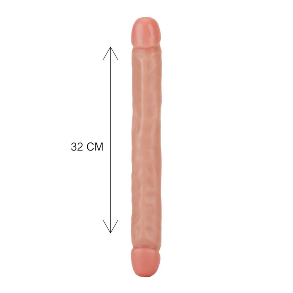 Фаллоимитатор двусторонний ToyJoy RealFeel Jr.Double Dong, бежевый