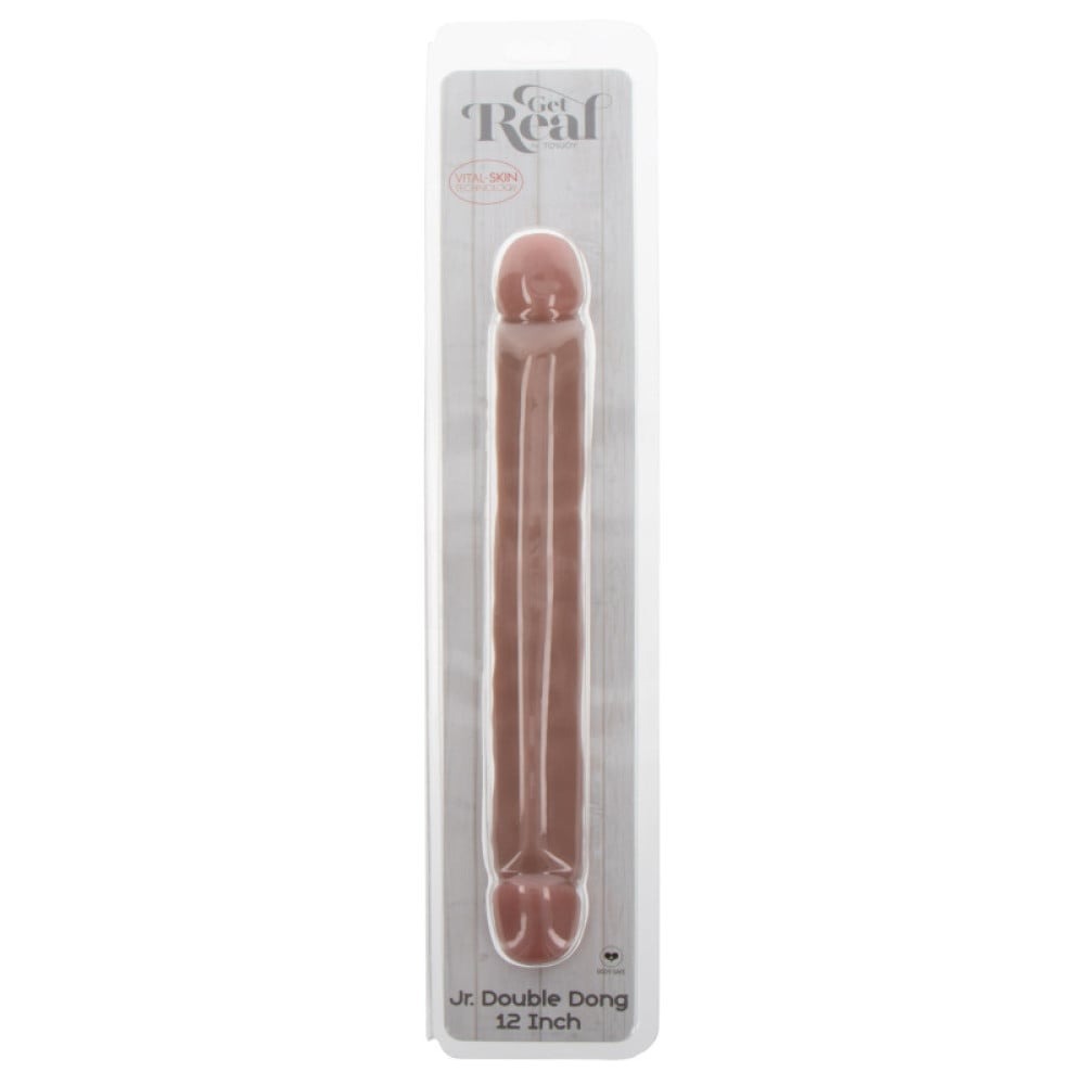 Фаллоимитатор двусторонний ToyJoy RealFeel Jr.Double Dong, бежевый
