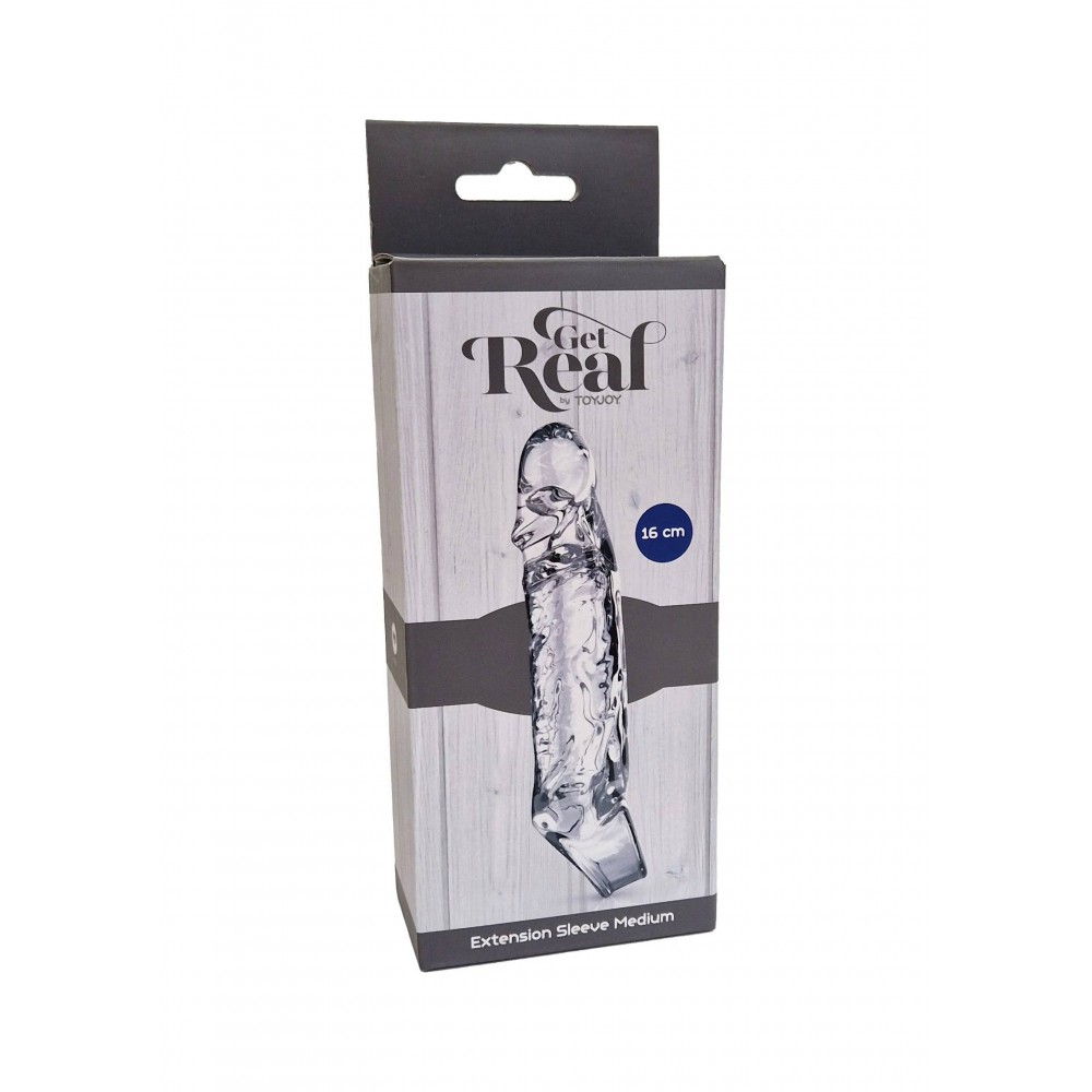 Насадка, що подовжує ToyJoy Get Real Penis Sleeve Medium