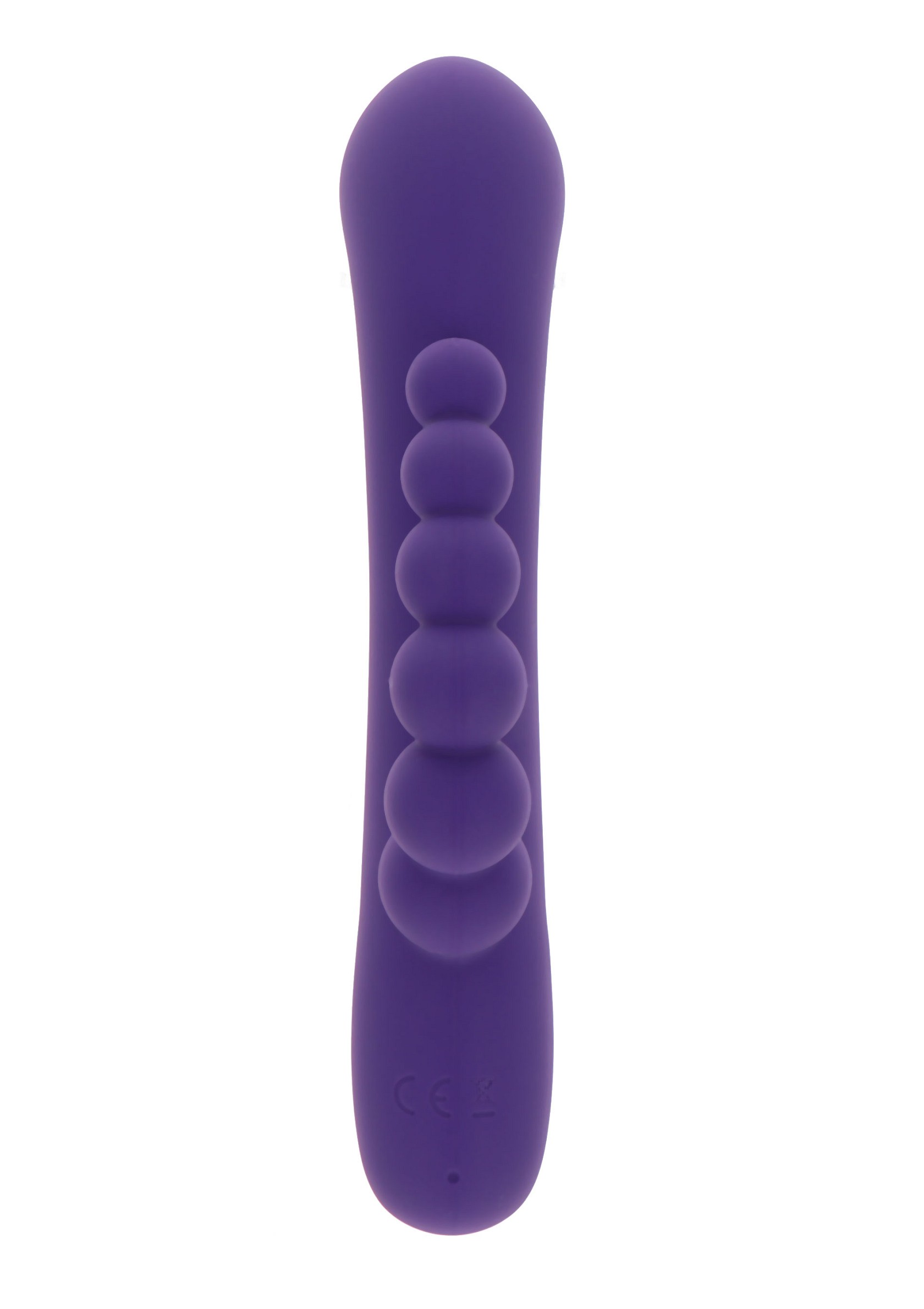 Вибратор-кролик с анальной елочкой Toy Joy фиолетовый, 21.5 х 4 см
