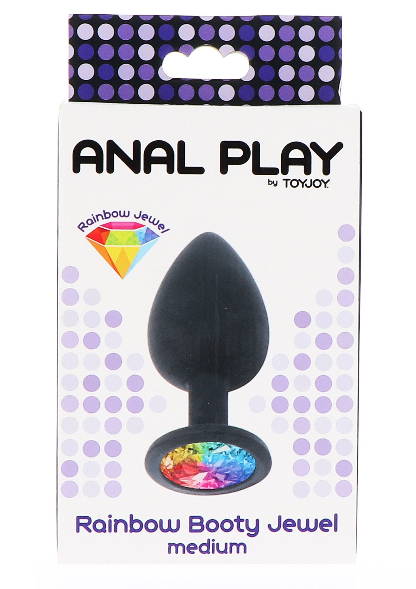 Анальна пробка середня Rainbow Booty Jewel M Toy Joy
