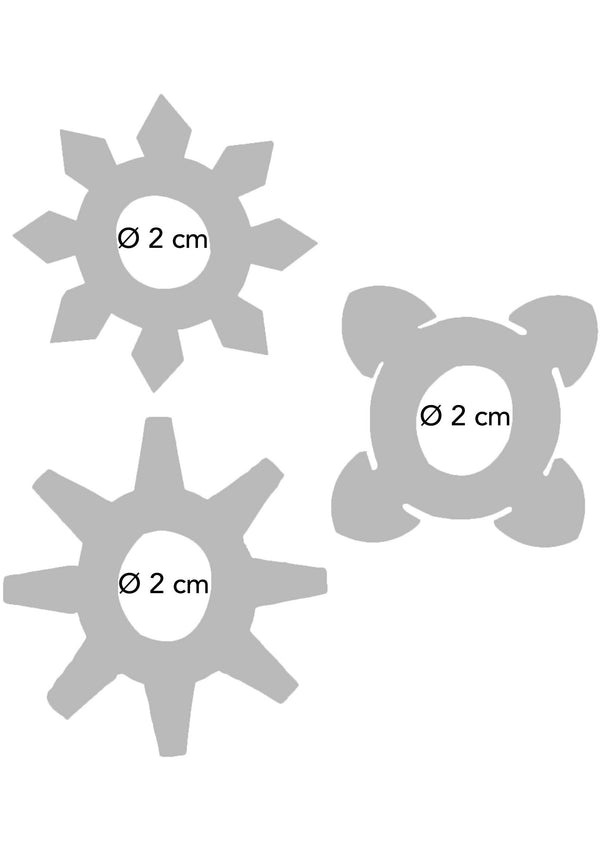 Кільця ерекційні Toy Joy Tickle C-Rings фіолетові, 3 шт.