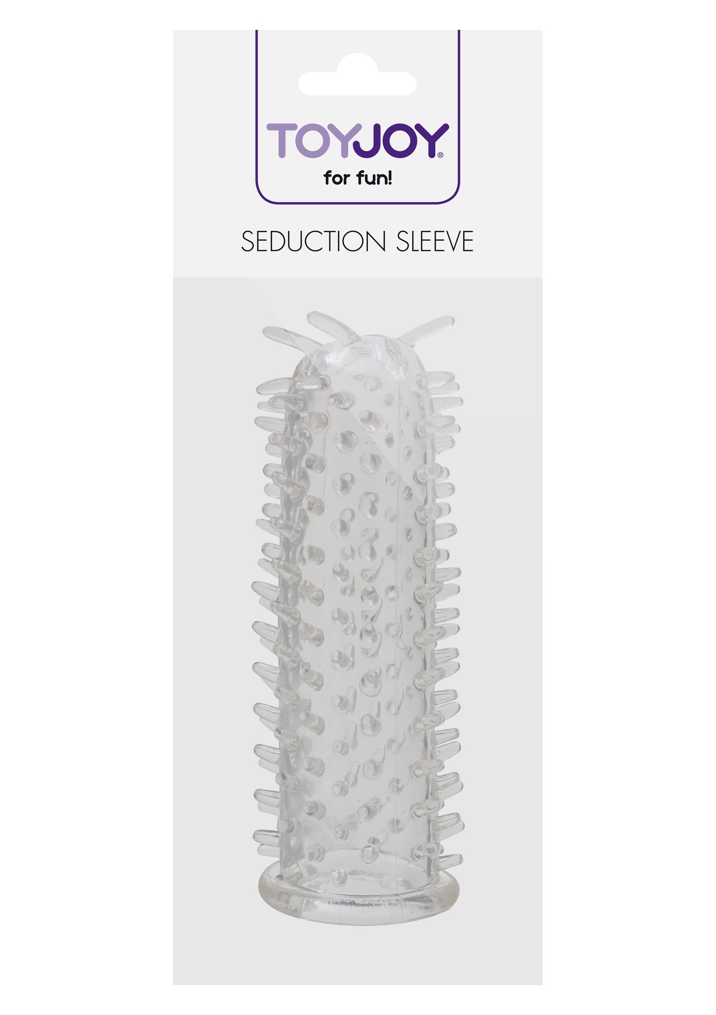 Насадка на пенис с шипиками Toy Joy Seduction Sleeve Clear, прозрачный